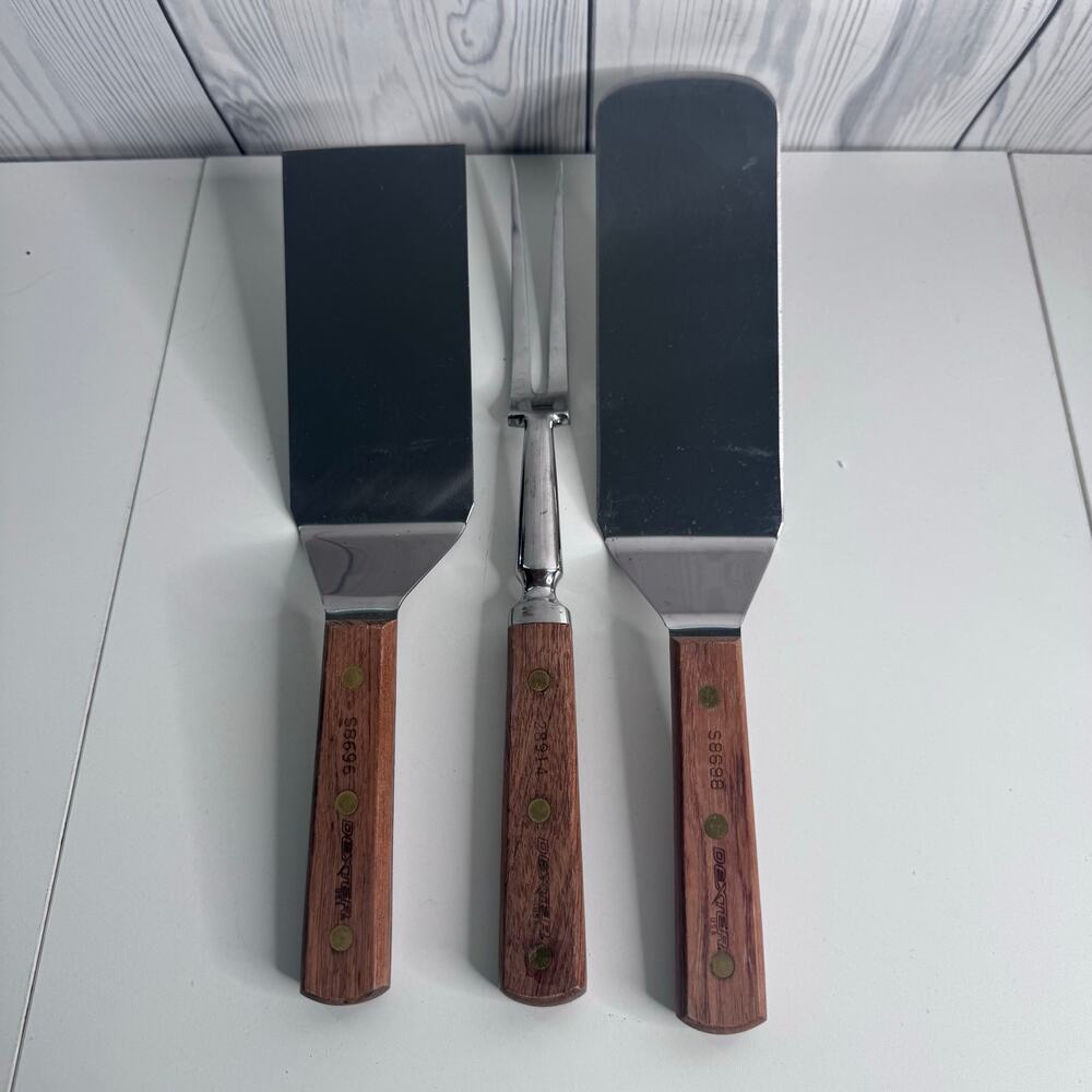 Dexter USA Set of 3 Meat Fork Hibachi Grill BBQ Spatula  Factory 2nd